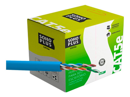 Cabo De Rede 20m Furukawa Sohoplus Cat5e Com Conectores Rj45