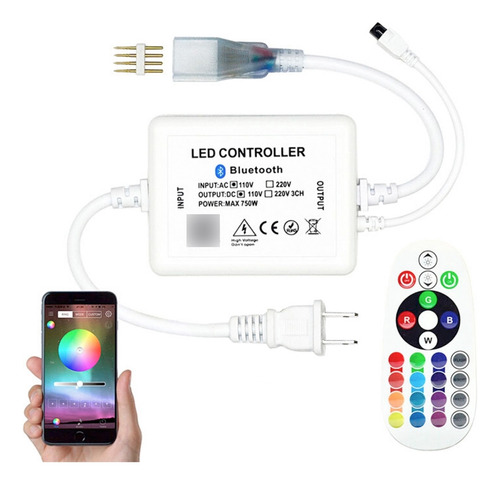 Control Remoto Bluetooth App Para Manguera Neon Led Rgb 