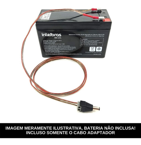 Imagem 2 de 4 de Cabo Rabicho P4 Macho Adaptador Bateria 12v 1 Metro