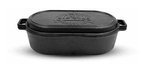 Pit Boss 68014 6qt Cast Iron Roaster And Griddle Lid, Black