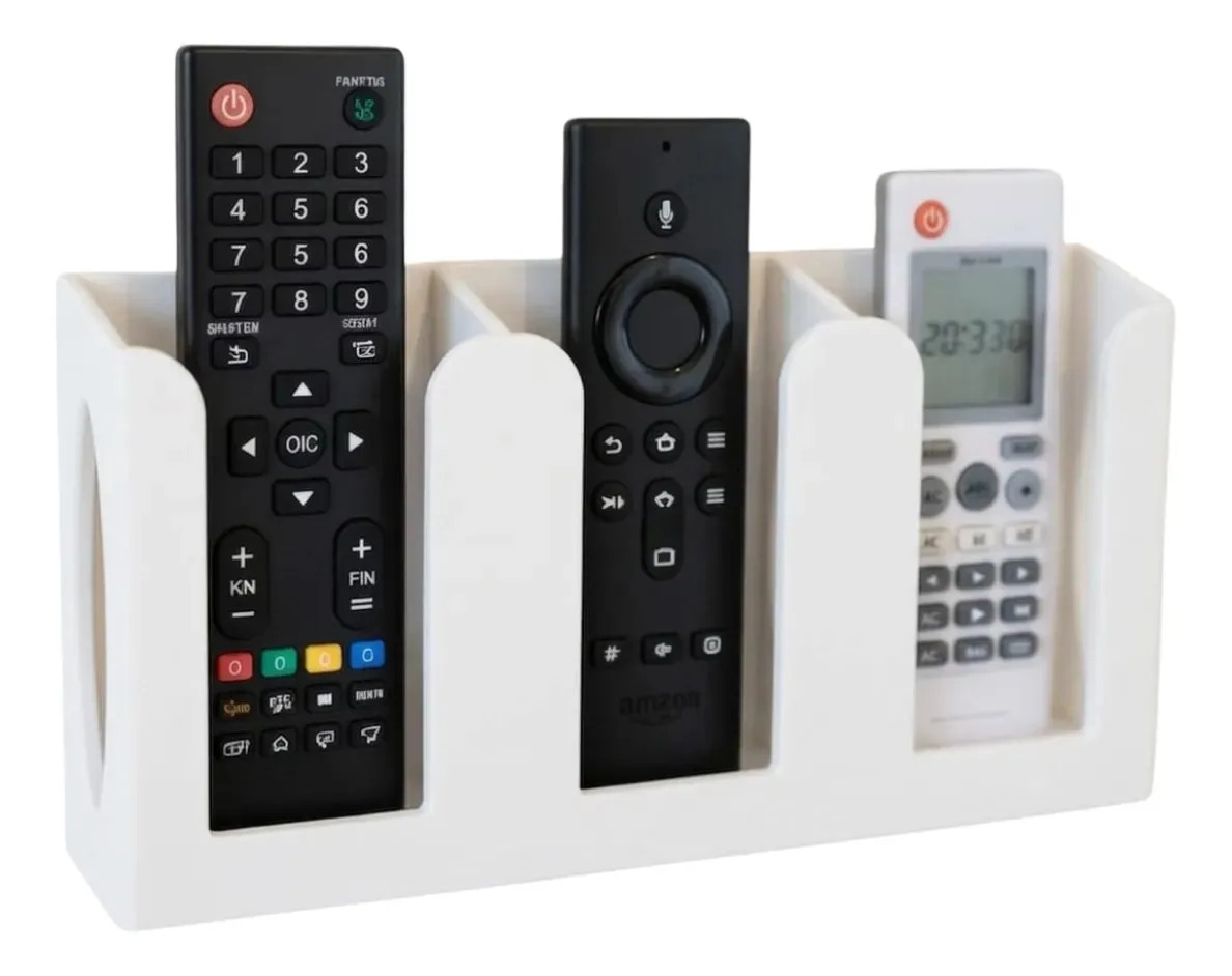 Organizador Porta 3 Controles Remotos De Parede