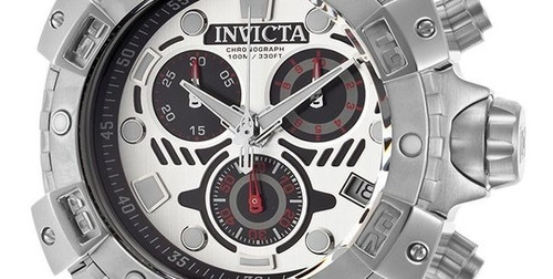 Reloj De Hombre Invicta 18857 Cronómetro Acero Y Caucho