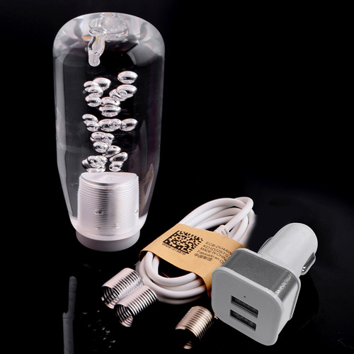 Perilla De Cambio De Marchas Estilo Cristal Universal Led 10
