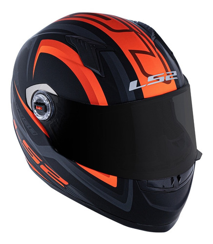 Capacete Ls2 Ff358 Sigma Fosco Laranja