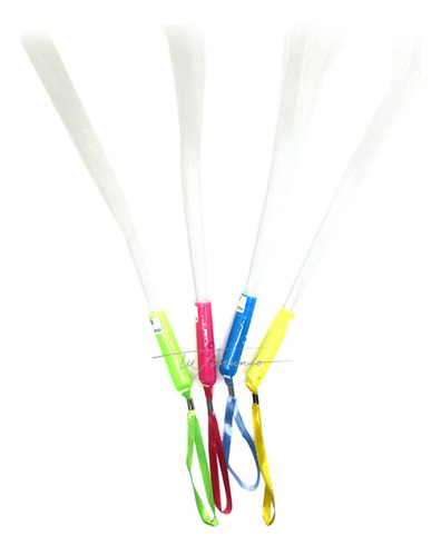 Pack X 5 Varitas Fibra Óptica  26 Cm  Cotillon Fluo Luminoso