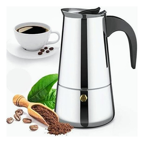 Cafetera Italiana Acero Inoxidable 6 Pocillos 300 Ml