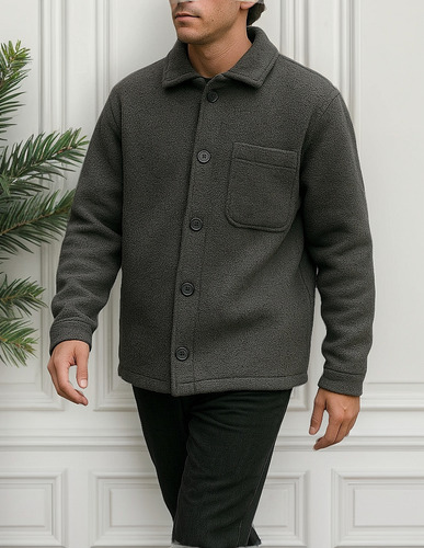 Saco Paño Boucle Hombre - Sobretodo Elegante