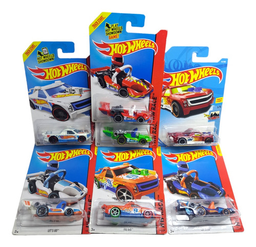 Lote De 7 Carritos Hotwheels Fig Rig Y Lets Go