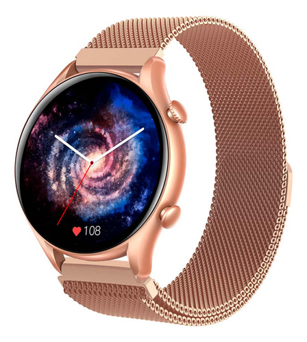 Reloj Smartwatch Colmi I20 Rose Gold Milan Ss Color de la malla Rosa Color del bisel Rosa Gold