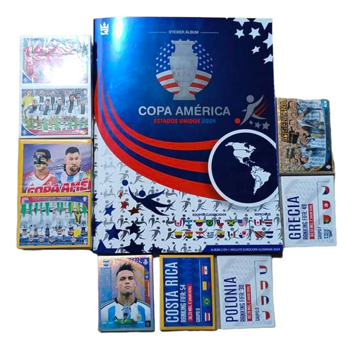 Album Copa América 2024 3reyes + Figuras Completas (o)