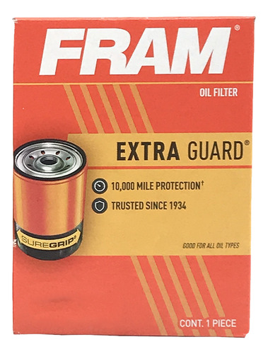 Filtro Aceite Fram Ph6607 Nissan Versa X-trail Tiida Sentra