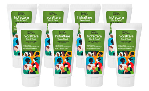  8 Creme Hidratante Mãos Pés 50g Tons Do Brasil Dagua Natural