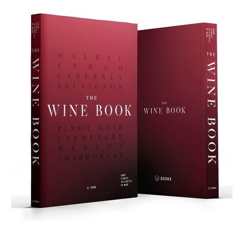 Box Wine Book Presente Requintado Amantes Vinho 36x27x5cm Cor Vermelho