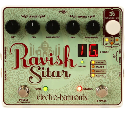 Pedal Electro Harmonix Ravish Sitar Para Guitarra