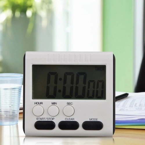 Imagen 4 de 6 de Reloj Temporizador Y Cronometro Digital Magnetico Sobremesa