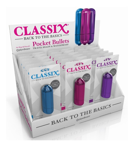 Vibrador Anal Clasico Pocket Bullets Mini Sexshop Bala Anal