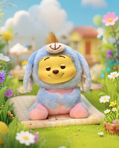 Labubu Winnie Pooh 100% Original Disney Miniso Caja Sorpresa