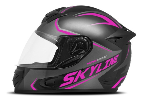 Capacete Moto Fechado Mixs Mx2 Skyline Tamanhos Cores Tamanho Do Capacete 62 Cor Rosa