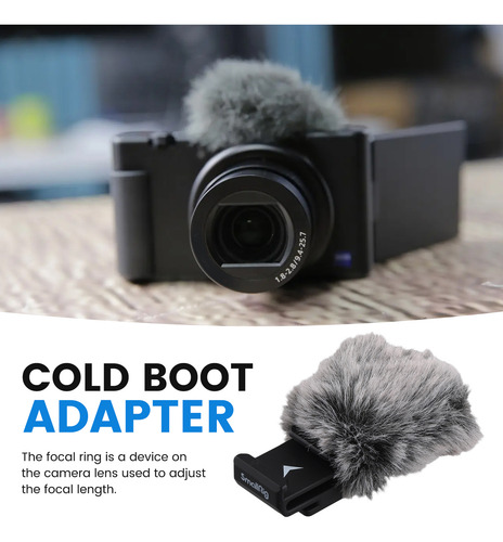 Adaptador Cold Shoe Con Parabrisas Para Zv-1 Ii/zv-1/