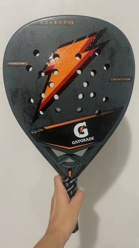 Paleta De Pádel Royal Padel Gatorade 2025 - Alta Calidad Gris/naranja