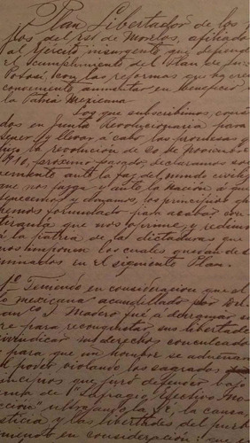 Plan De Ayala Facsímil (Usado)