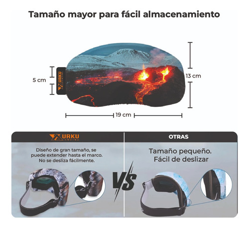Funda Antiparras Ski/snow/bici Microfibra Rash