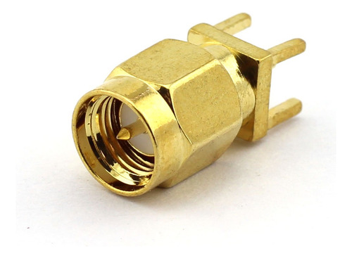 Dgzzi 5-pack Macho Sma Rf Coaxial Conector Recto 4 Pine Pcb