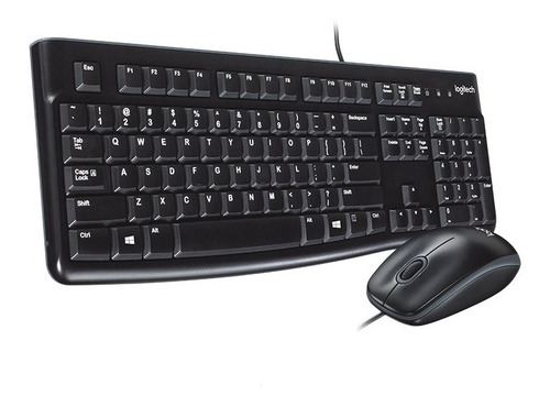 Teclado Y Mouse Usb Logitech Mk120 Combo Multimedia Slim