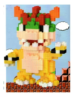 Bowser Supermario 645 Pz. Mini Bloques Para Armar