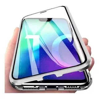 Funda Metal Magnetica Vidrio Para Motorola Moto G8 Play