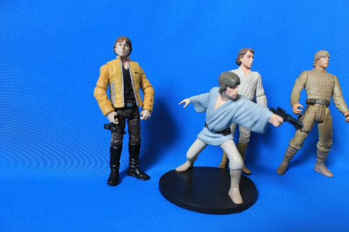 Lote 4 Figuras Luke Skywalker Star Wars Hasbro (Usado)