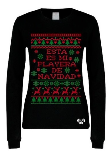 Sarcasmo Playera Ugly Esta Es Mi Playera De Navidad Dama