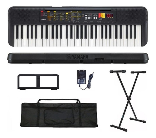 Kit Teclado Yamaha Psr-f52 61 Teclas + Estante + Bag