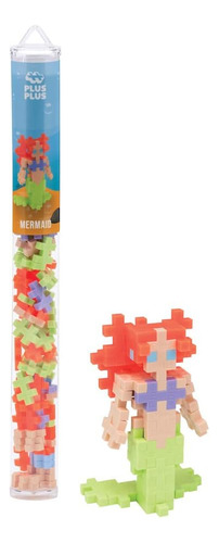 Plus Plus - Sirena - Tubo De 70 Piezas, Juguete De Construcc