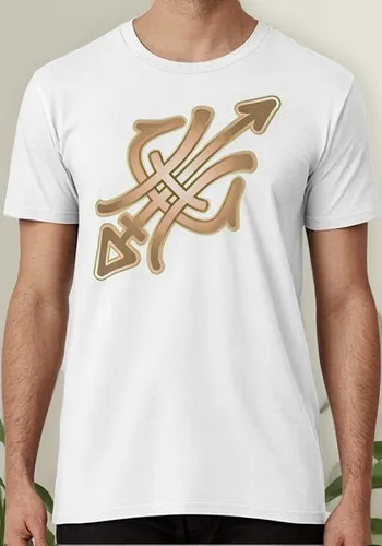 Remera Símbolo De Piscis Y Neptuno Combinados Algodon Premiu