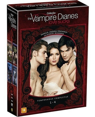 Coleção The Vampire Diaries: Love Sucks - 1ª A 4ª Temporada