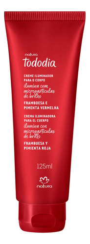 Hidratante Corporal Iluminador Framboesa E Pimenta Vermelha