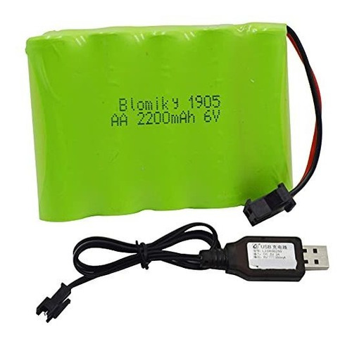 Bateria Recargable 6v 2200mah Ni-mh 5 Aa (una Unidad).