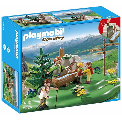 Playmobil Mochileiros Com Fonte Country 5424 Sunny