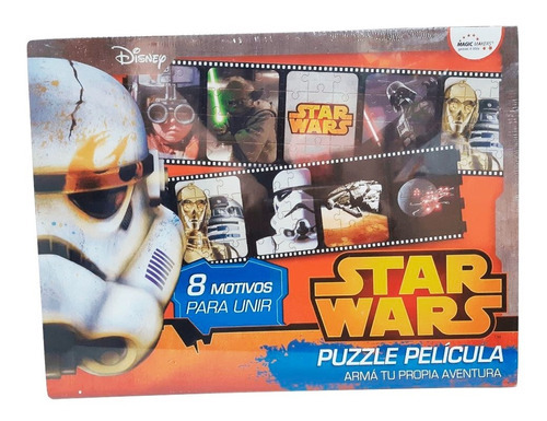 Puzzle Rompecabezas X8 12 Piezas Star Wars Pelicula 