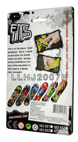 Lote 2 Pack Mini Patinetas P/ Dedos Sbego & Elingerdeck Baf (Usado)