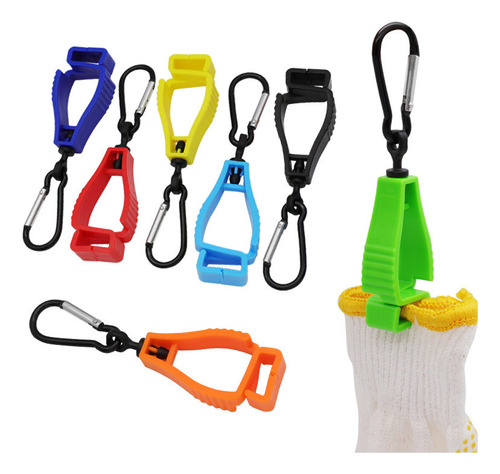 10pcs Porta Clip Percha Para Buceo Trabajo Guantes De Trab