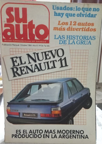 Revista Su Auto N° 54 Renault 11 Ts (Usado)