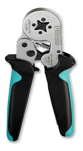 Pinza Crimpeadora Para Terminal Phoenix Contact Crimpfox 10s Color Negro