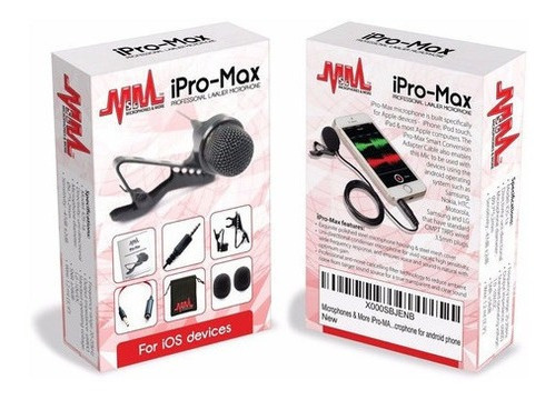 Micrófono Ipro-max Pro Condensador De Solapa iPhone Android