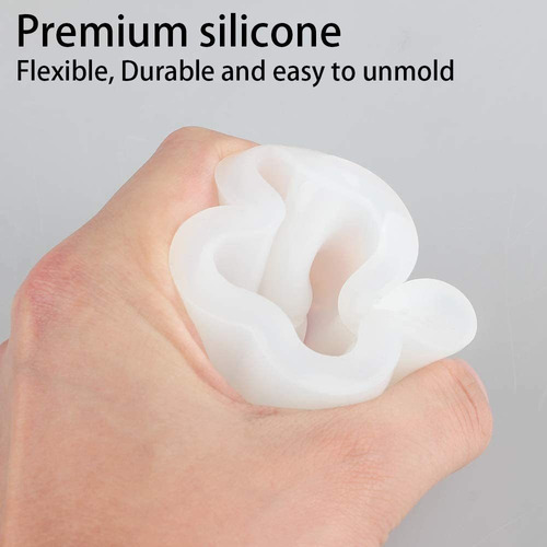 De Molde De Resina De Silicona Diy 5 Recipientes De Forma