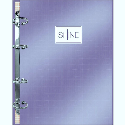 Caderno Fichário Argolado Shine Metalizado