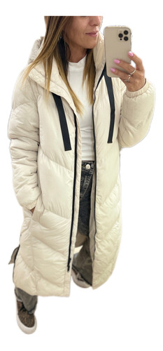 Campera Larga Maxi Puffer Tapado Mujer The Big Shop