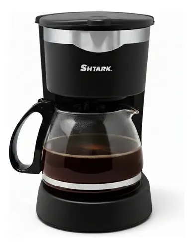 Cafetera de Goteo Semiautomática 6 Tazas Filtro Permanente Negro