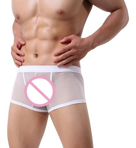 Sexy Boxer Transparente Para Hombre